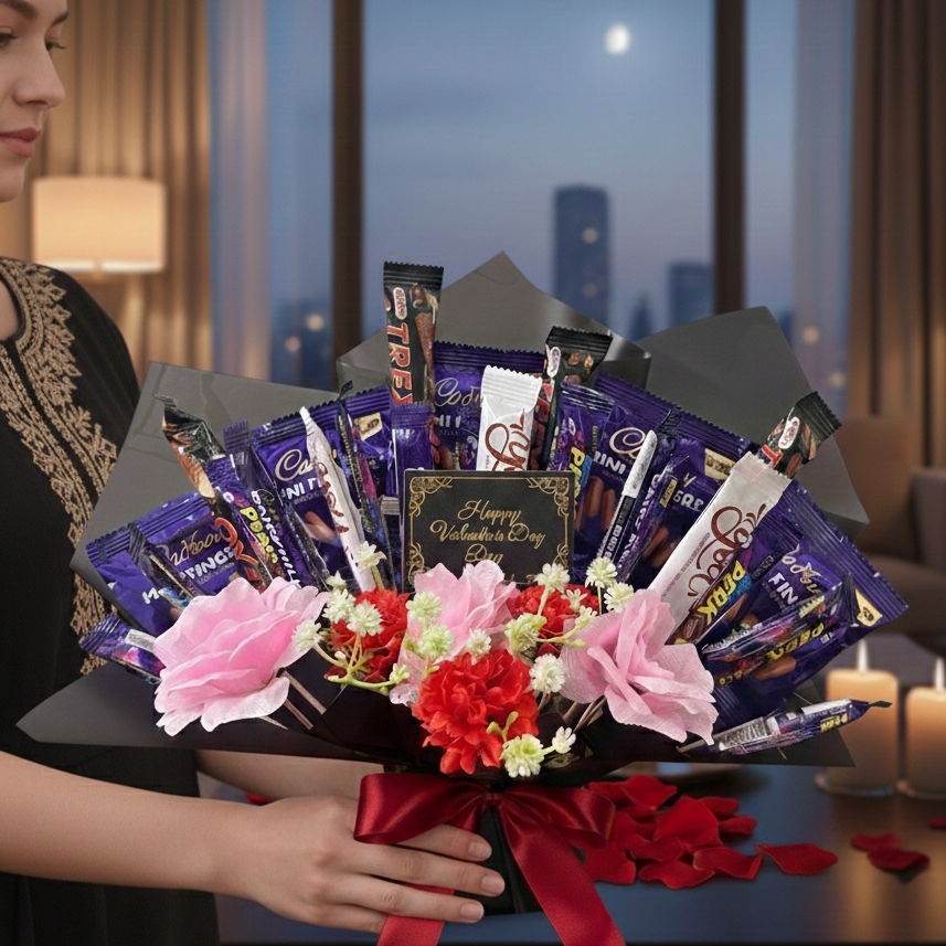 "Sweetheart's Delight" Valentine's Chocolate Bouquet