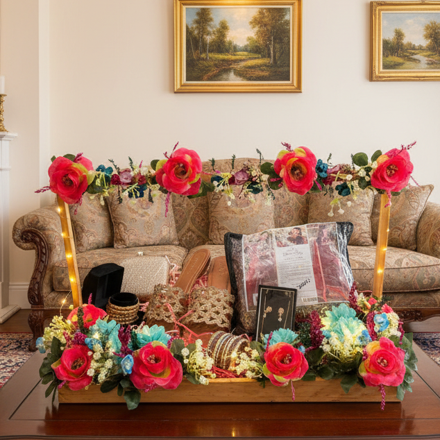 The "Luminous Bridal Trousseau" Gift Tray